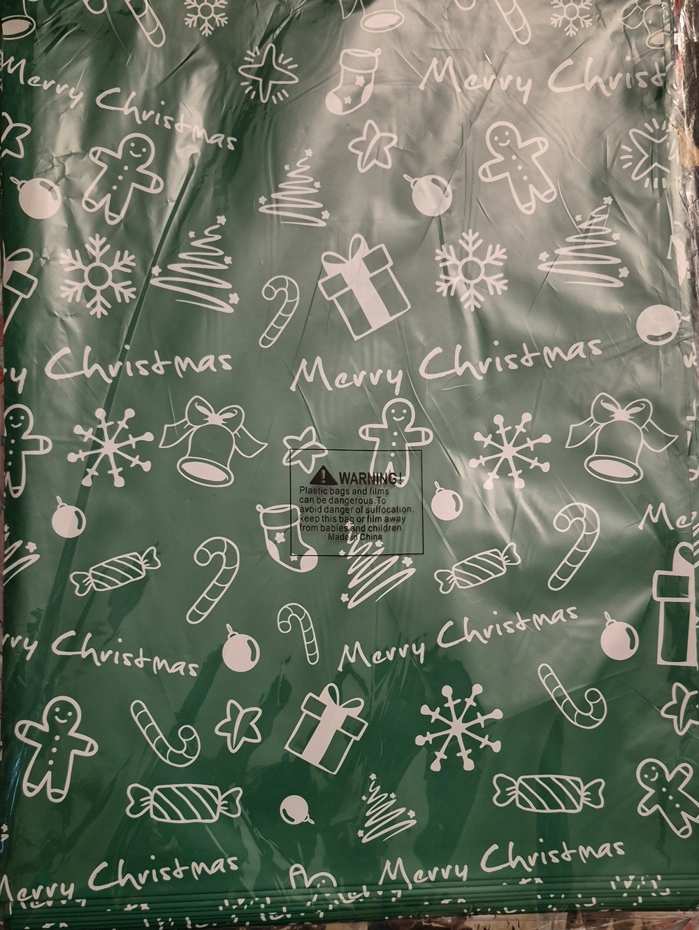 NWoT  🎄 POLY MAILERS 🎄 MEDIUM 10" x 13" (20) 🌞 Green/White "Merry Christmas"